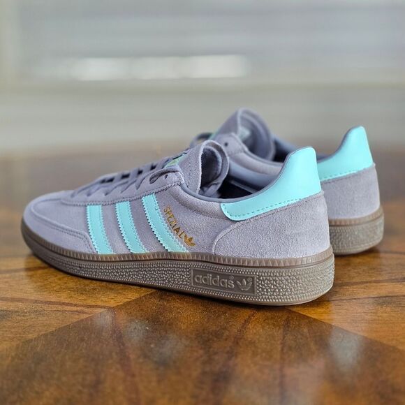 Adidas Handball Spezial Suede Women's Shoes Grey White Gum Size 7.5 Brand New LE - Picture 6 of 11